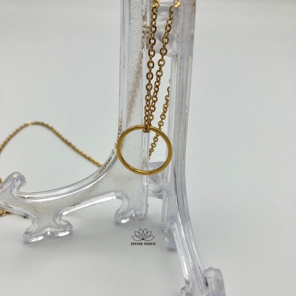 Karma Necklace - Gold Plated Stainless Steel - Picture 5 of 9